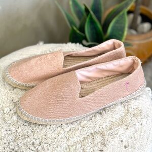 Manebi Organic Hemp Flat Espadrilles Mauve La Havana Size 9.5